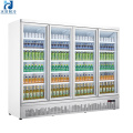 Freezer refrigerated display cabinet supermarket, refrigerator beverage cabinet vertical commercial beer single and double